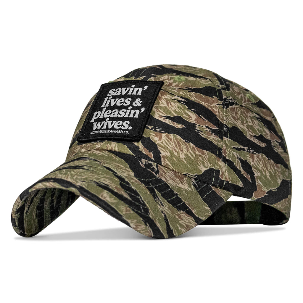 Ripstop Savin' Lives & Pleasin' Wives  Patch Tactical Ripstop Mesh Snapback Hat