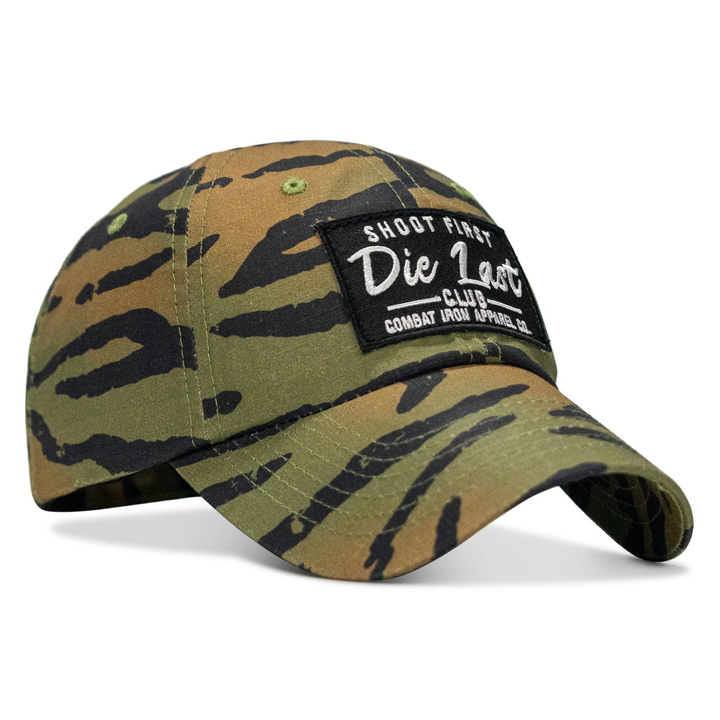 Shoot First. Die Last. Club Patch Tactical Ripstop Mesh Snapback Hat
