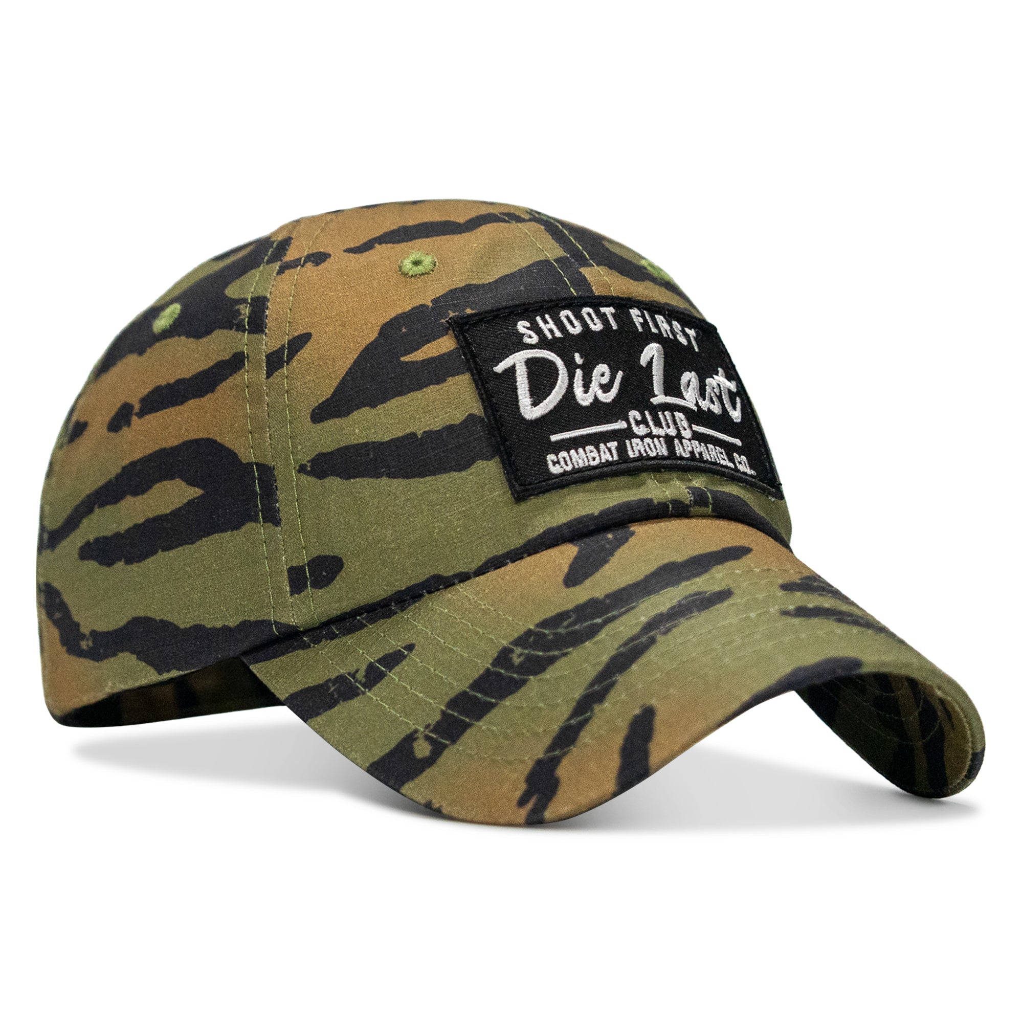 Shoot First. Die Last. Club Patch Tactical Ripstop Mesh Snapback Hat