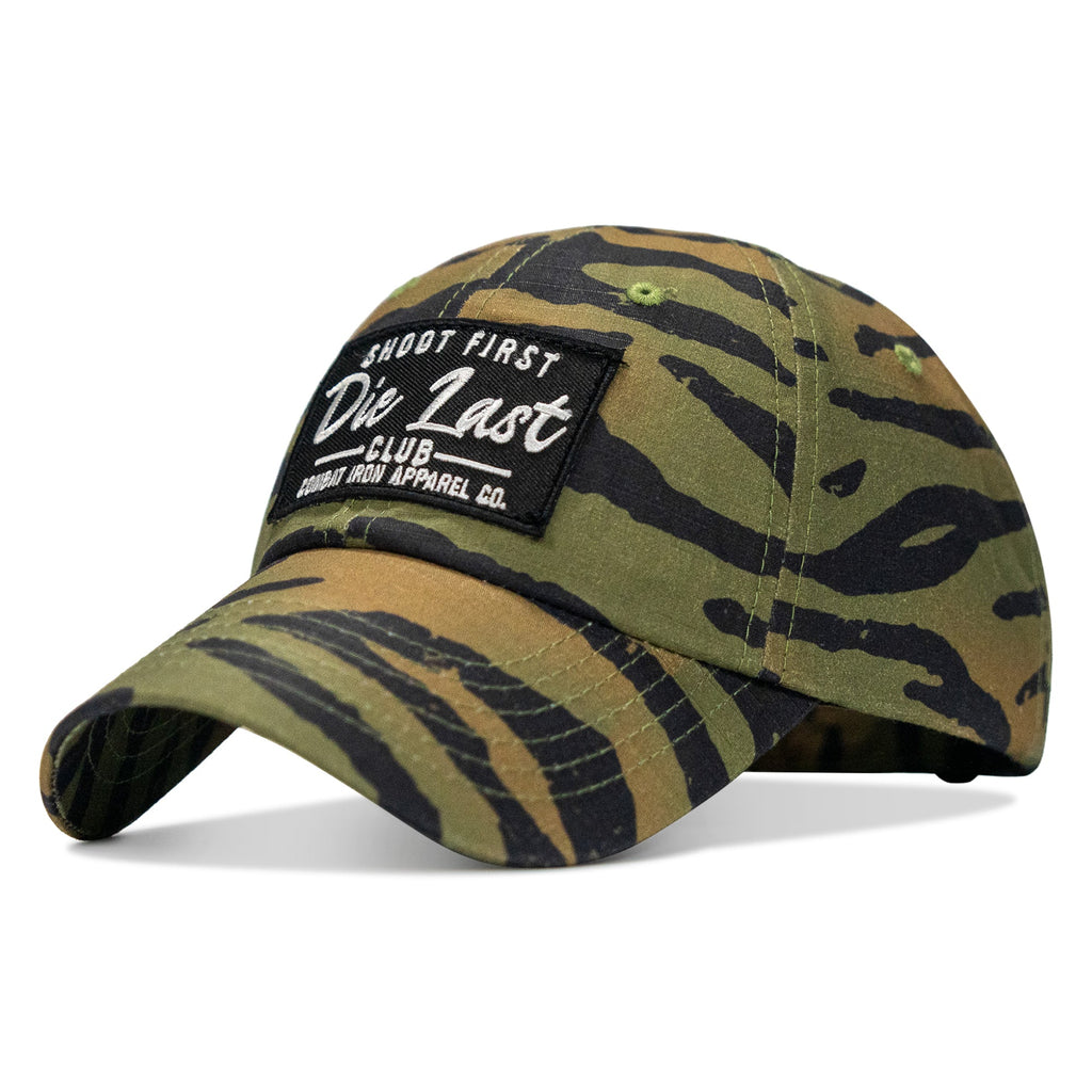 Shoot First. Die Last. Club Patch Tactical Ripstop Mesh Snapback Hat