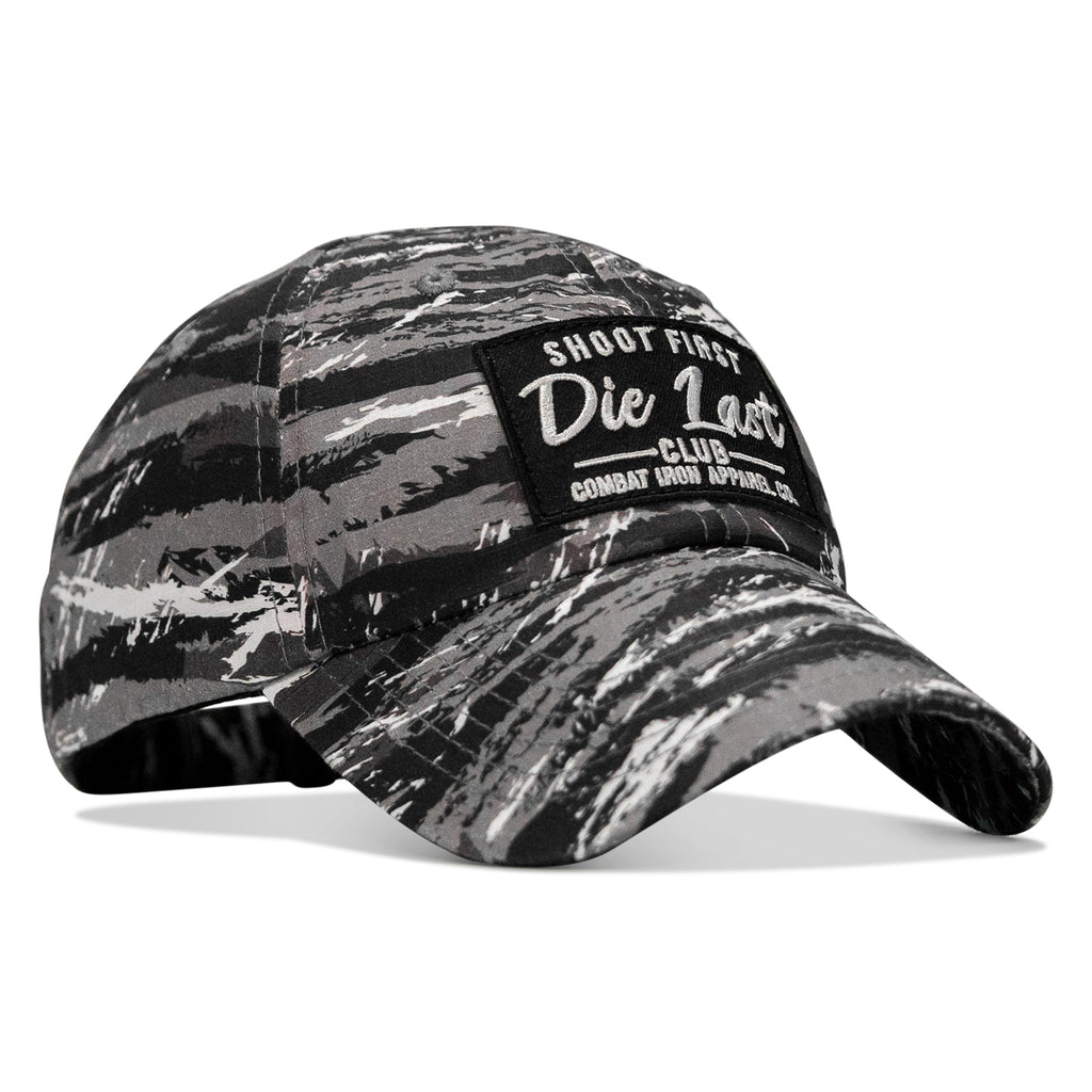 Shoot First. Die Last. Club Patch Tactical Ripstop Mesh Snapback Hat