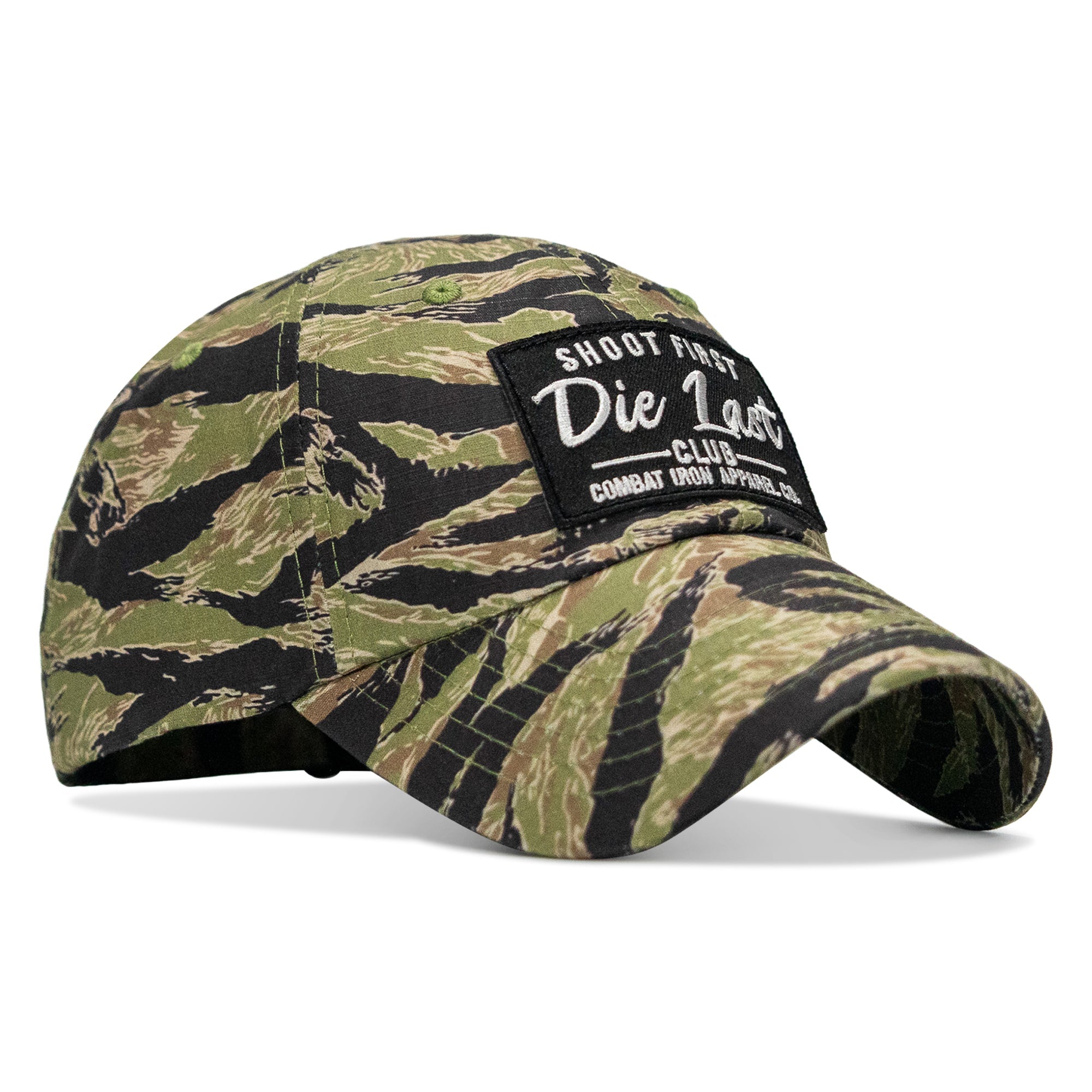 Shoot First. Die Last. Club Patch Tactical Ripstop Mesh Snapback Hat