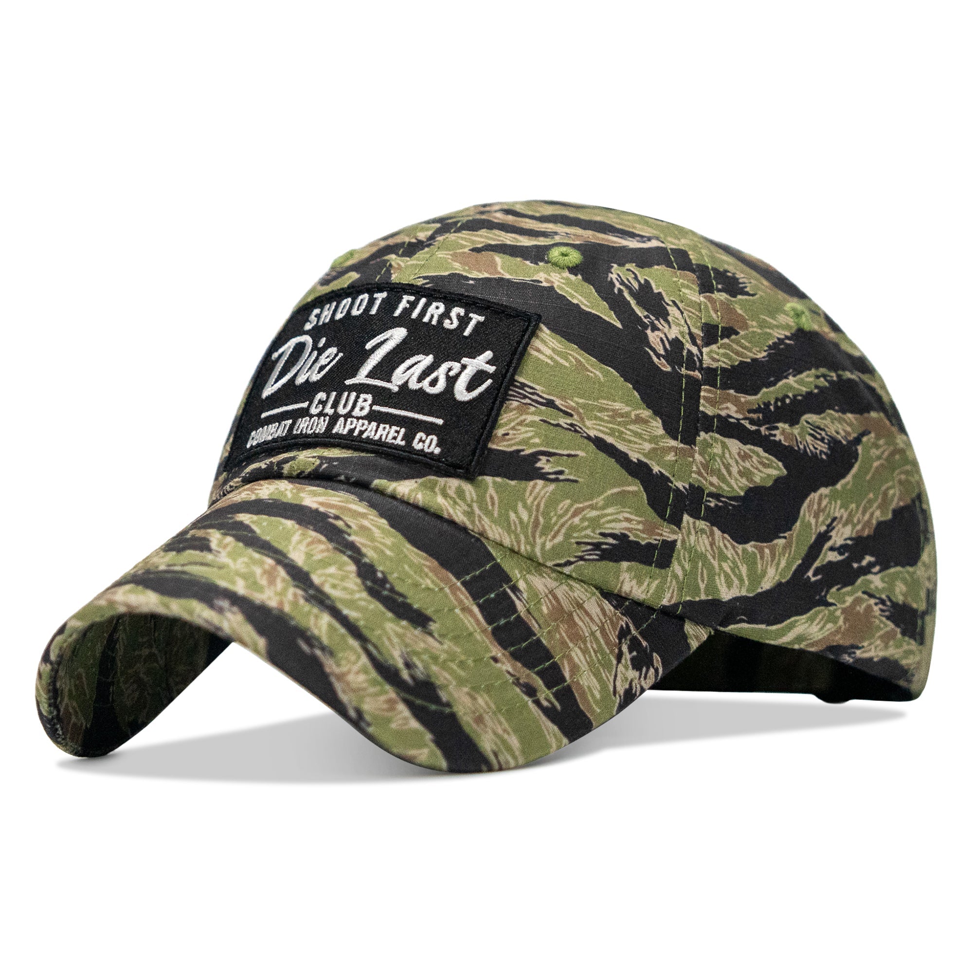 Shoot First. Die Last. Club Patch Tactical Ripstop Mesh Snapback Hat
