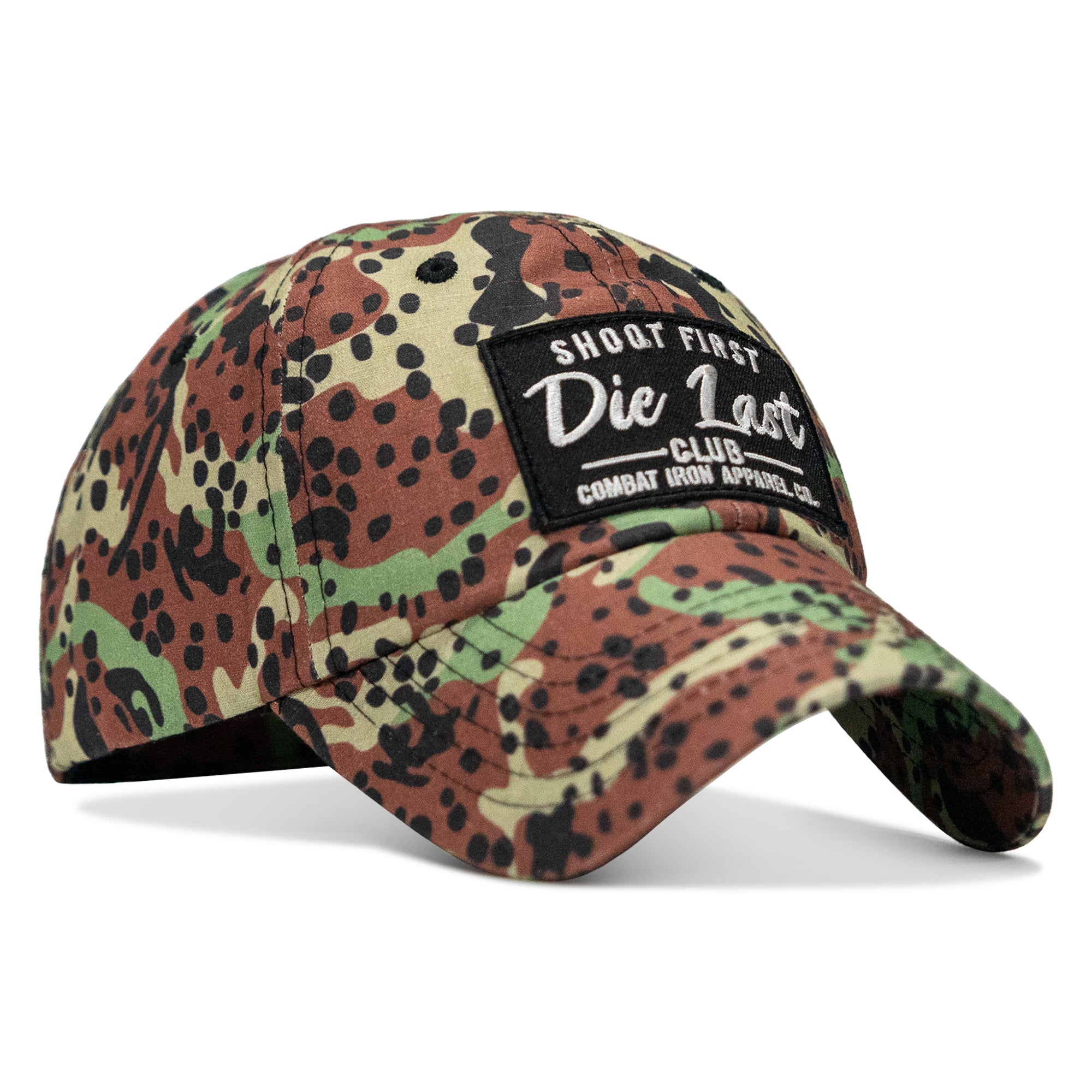Shoot First. Die Last. Club Patch Tactical Ripstop Mesh Snapback Hat