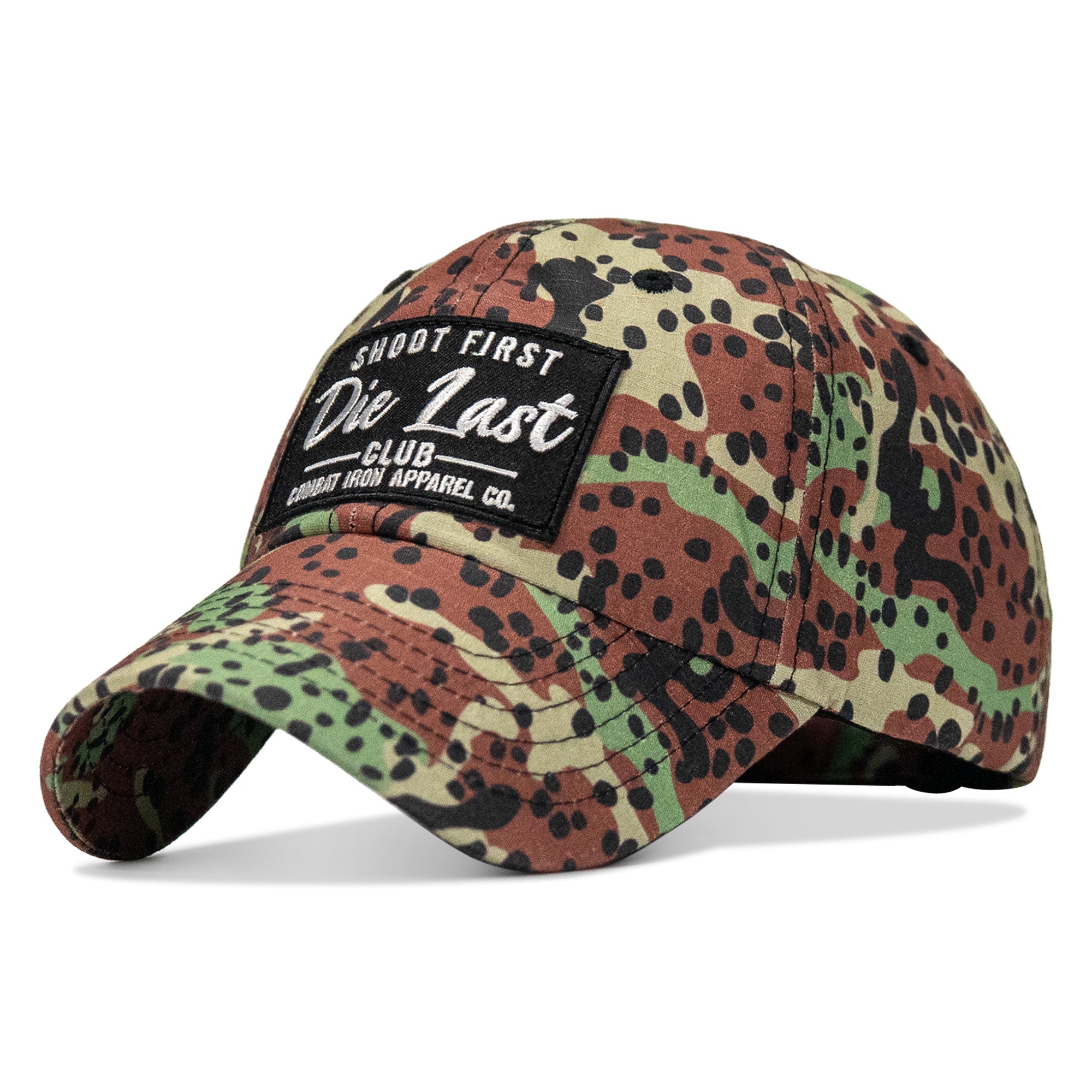 Shoot First. Die Last. Club Patch Tactical Ripstop Mesh Snapback Hat