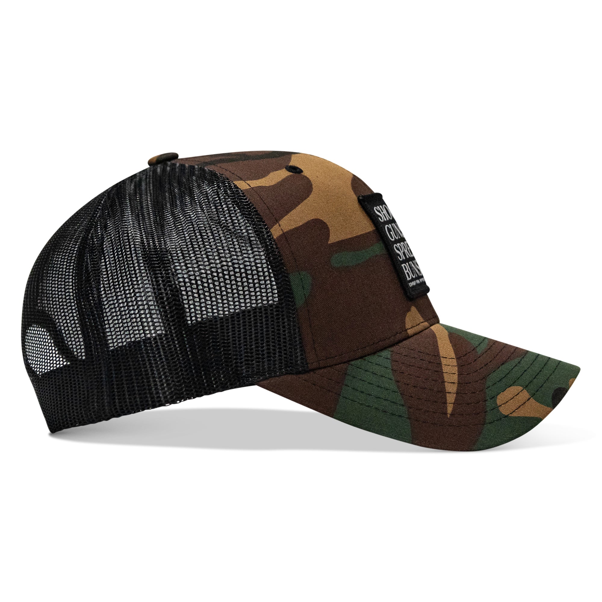 Shooting Guns & Spread'n Buns Patch Snapback Hat