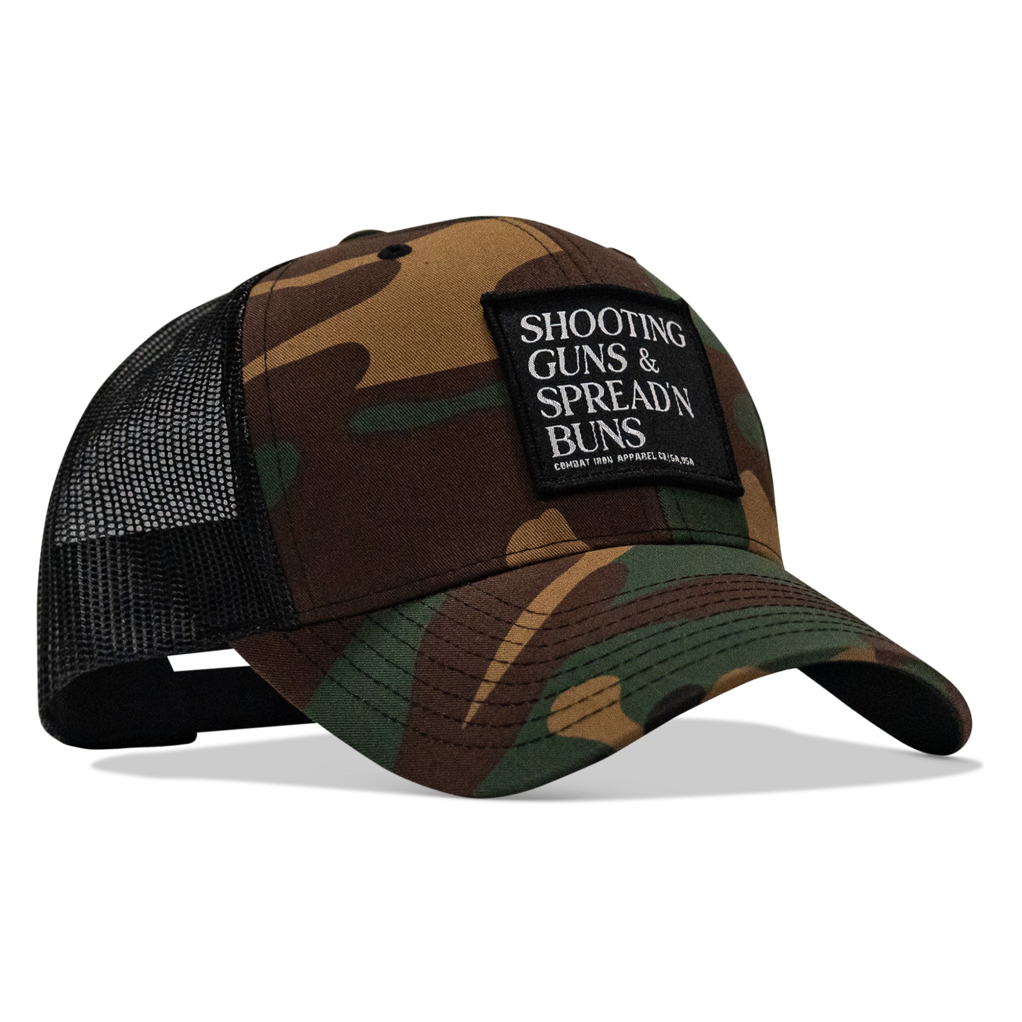 Shooting Guns & Spread'n Buns Patch Snapback Hat