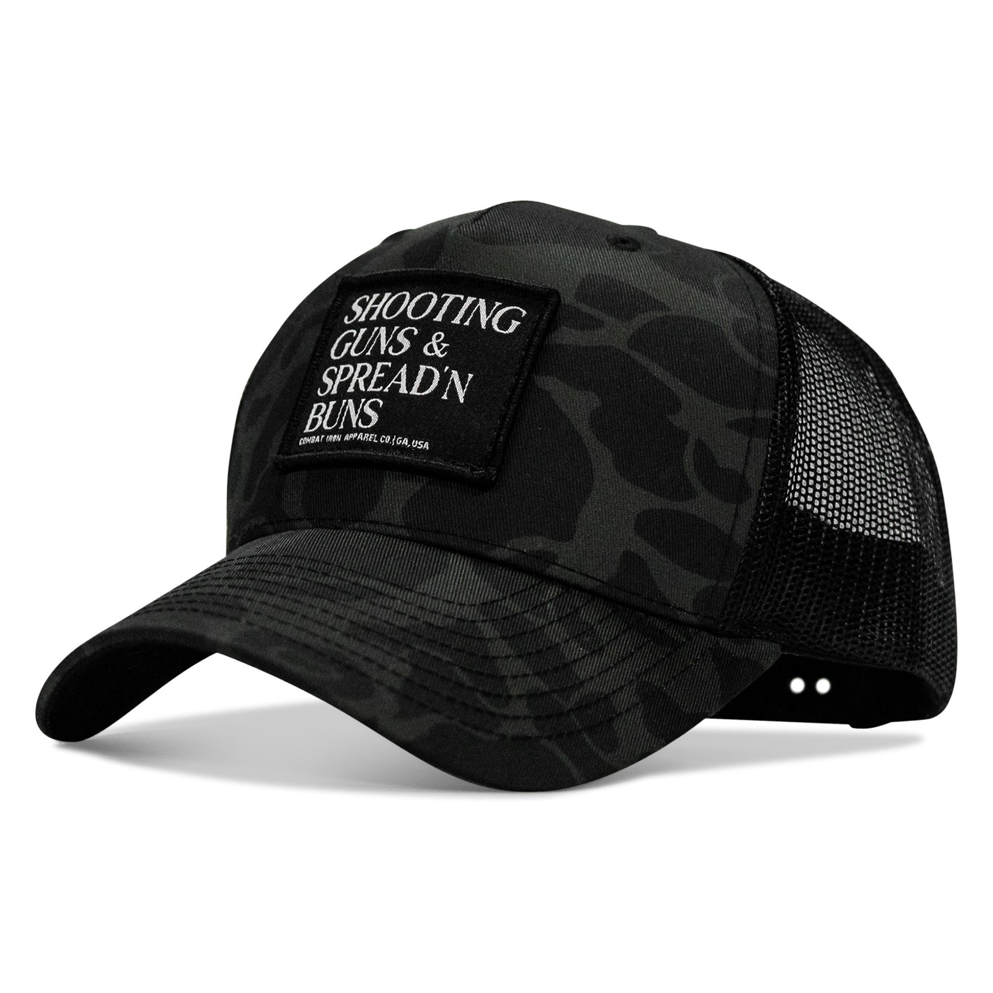 Shooting Guns & Spread'n Buns Patch Snapback Hat