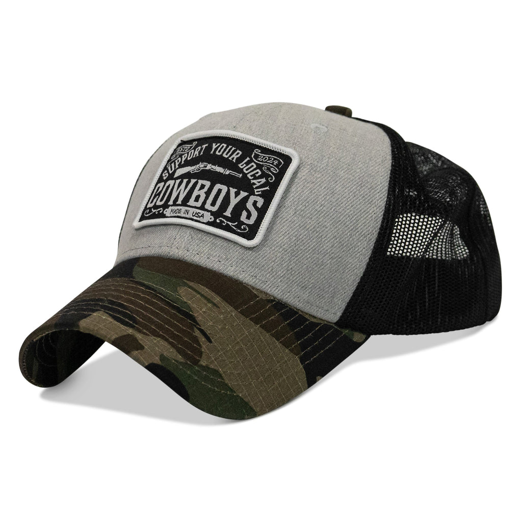 Support Your Local Cowboys Patch Snapback Hat