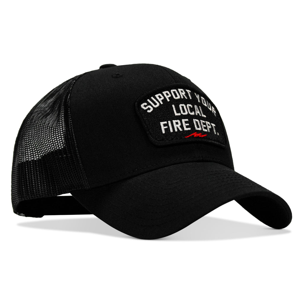 Support Your Local Fire Dept. Patch Snapback Hat