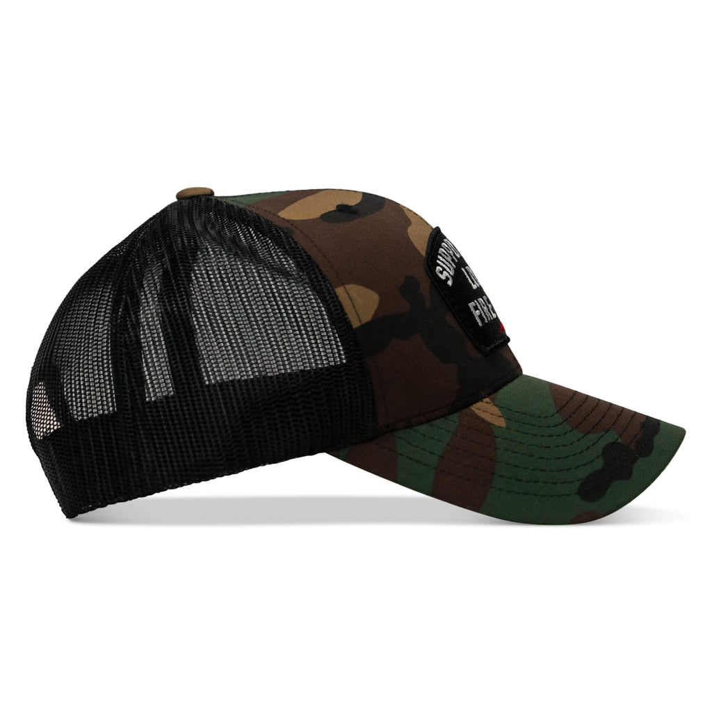 Support Your Local Fire Dept. Patch Snapback Hat