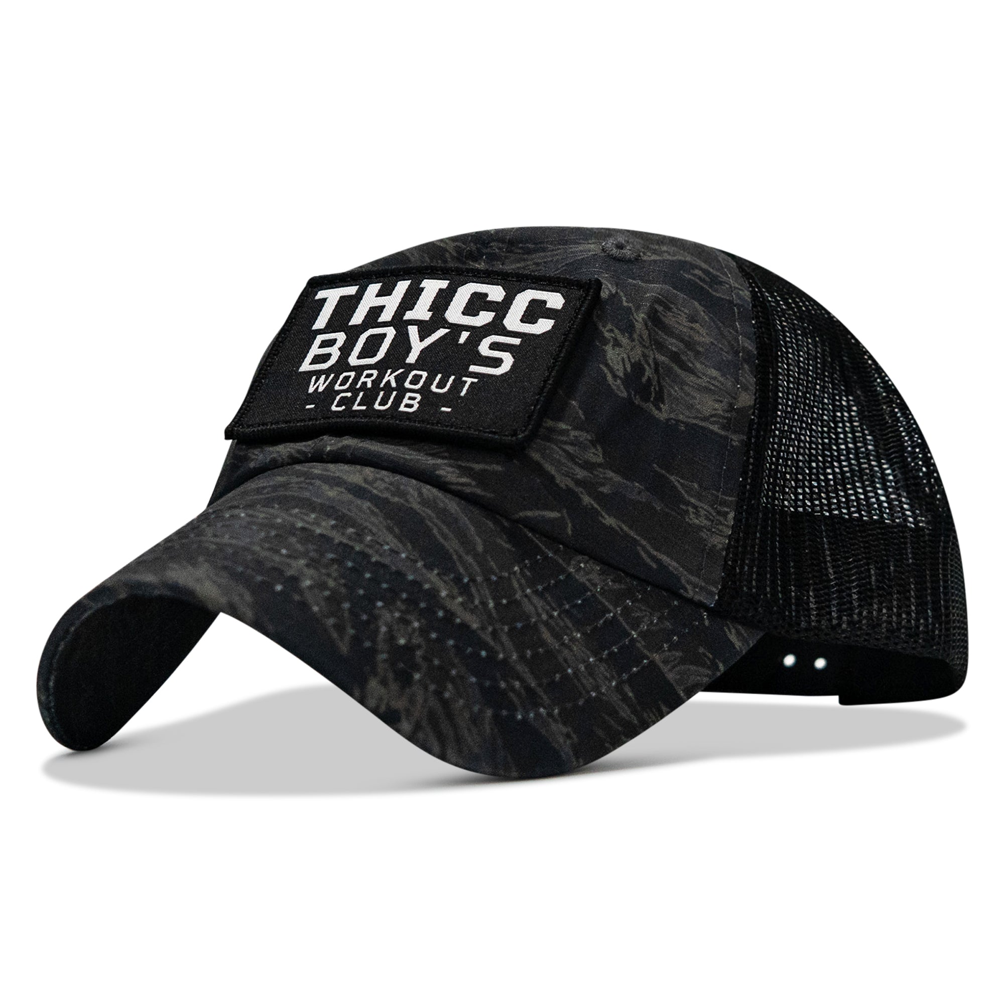 Ripstop Thicc Boys Workout Club Patch Tactical Ripstop Mesh Snapback Hat