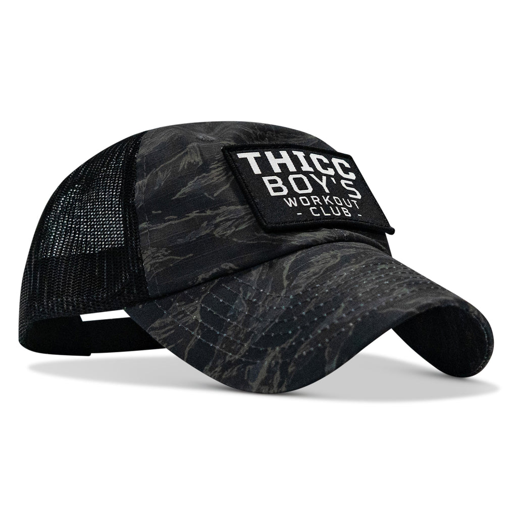 Ripstop Thicc Boys Workout Club Patch Tactical Ripstop Mesh Snapback Hat