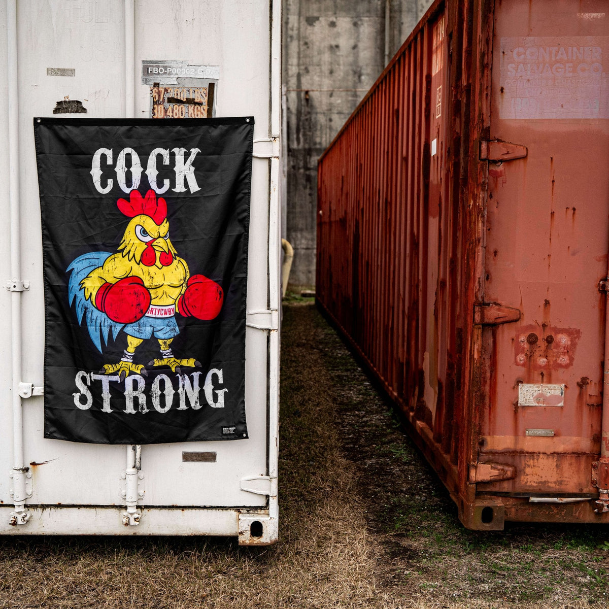Cock Strong Boxing Chicken 3' X 5' Flag