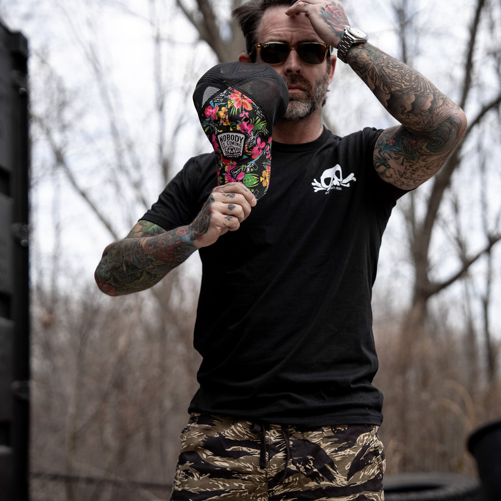 Nobody Is Coming To Save You Skull Patch Ripstop Snapback