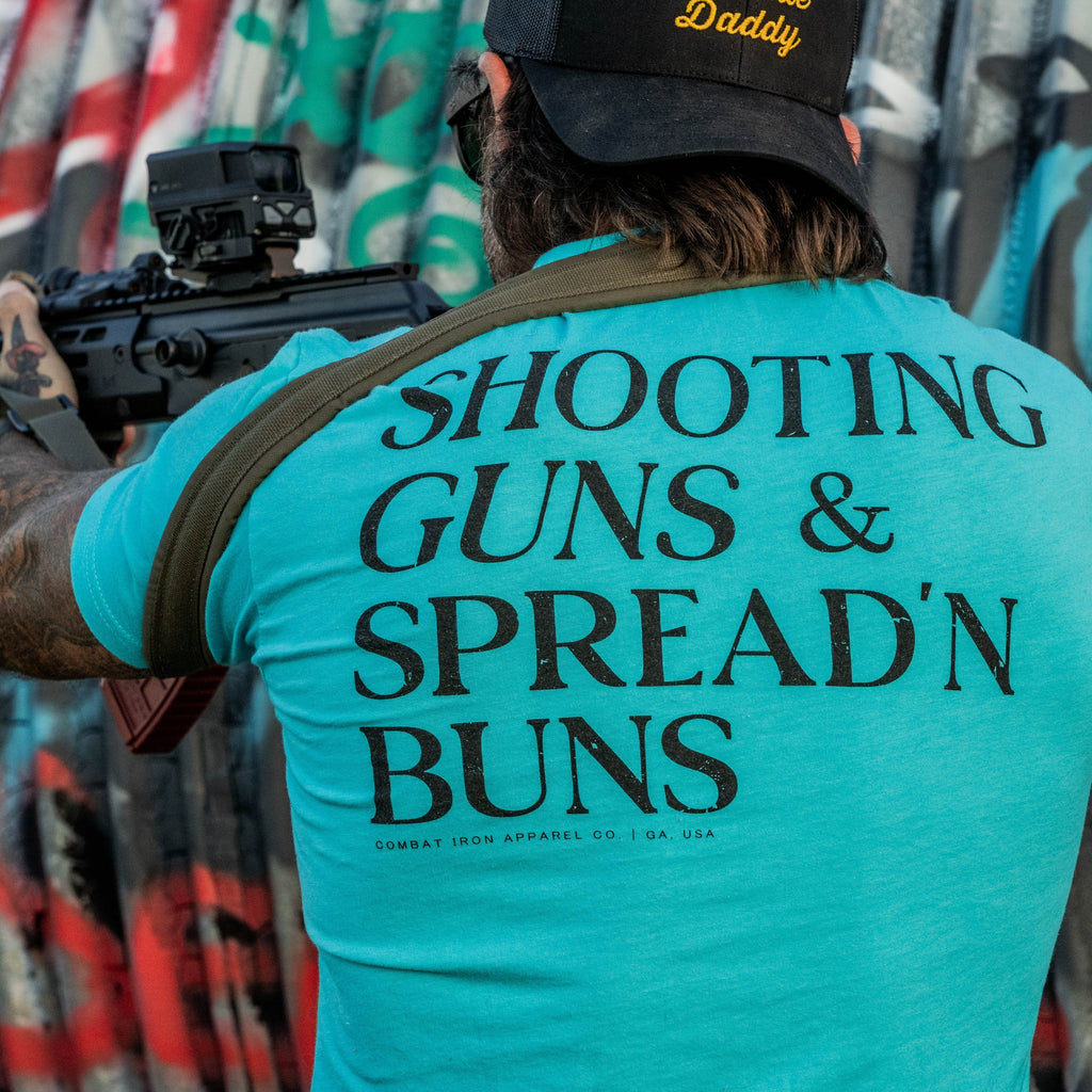 Shooting Guns & Spread'n Buns Men's T-Shirt