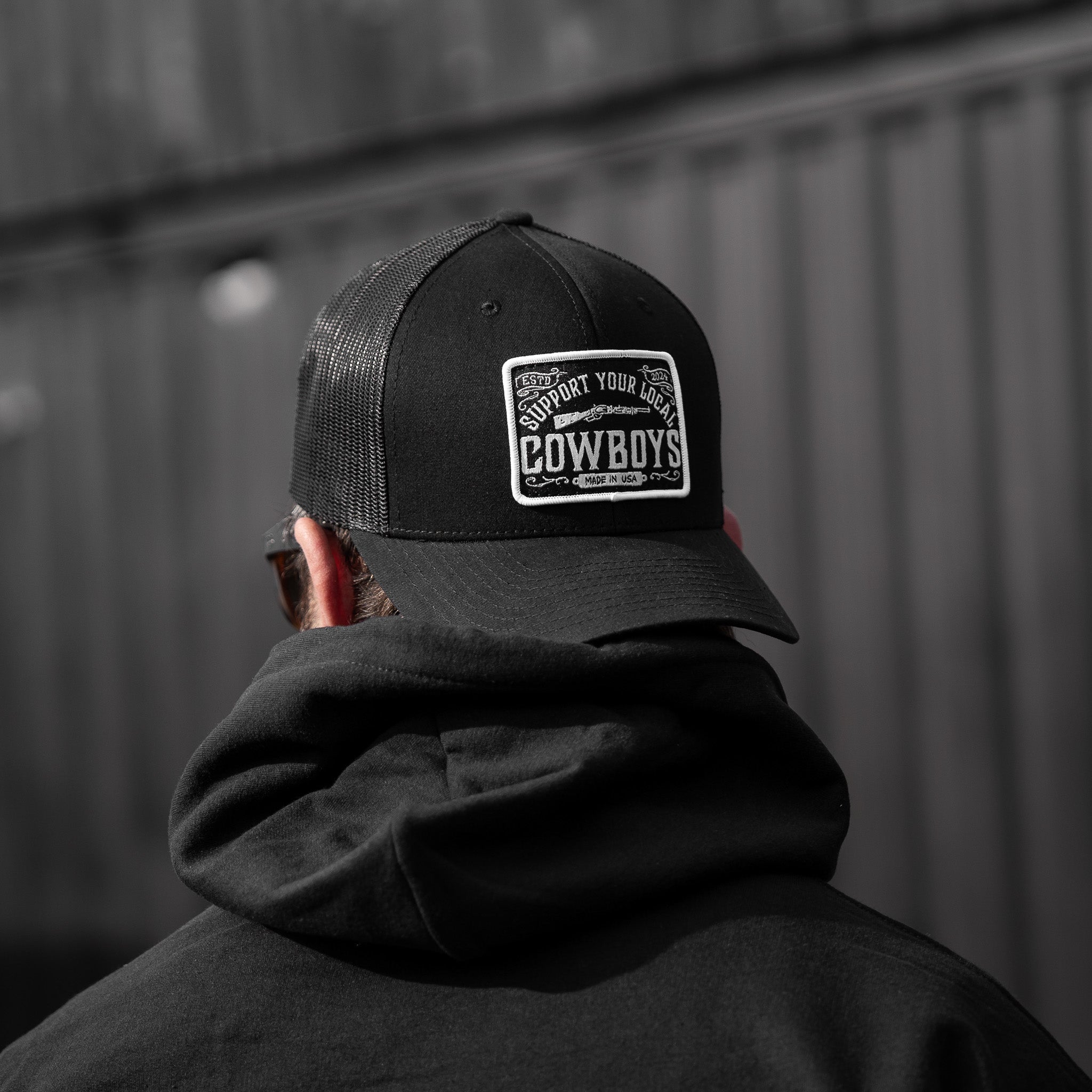 Support Your Local Cowboys Patch Snapback Hat