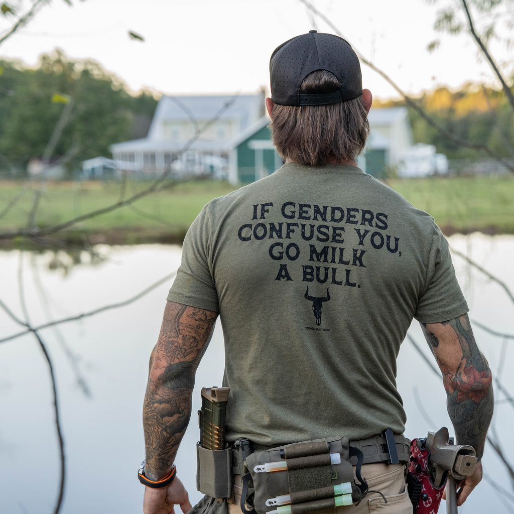 If Genders Confuse You, Go Milk a Bull Men's T-Shirt