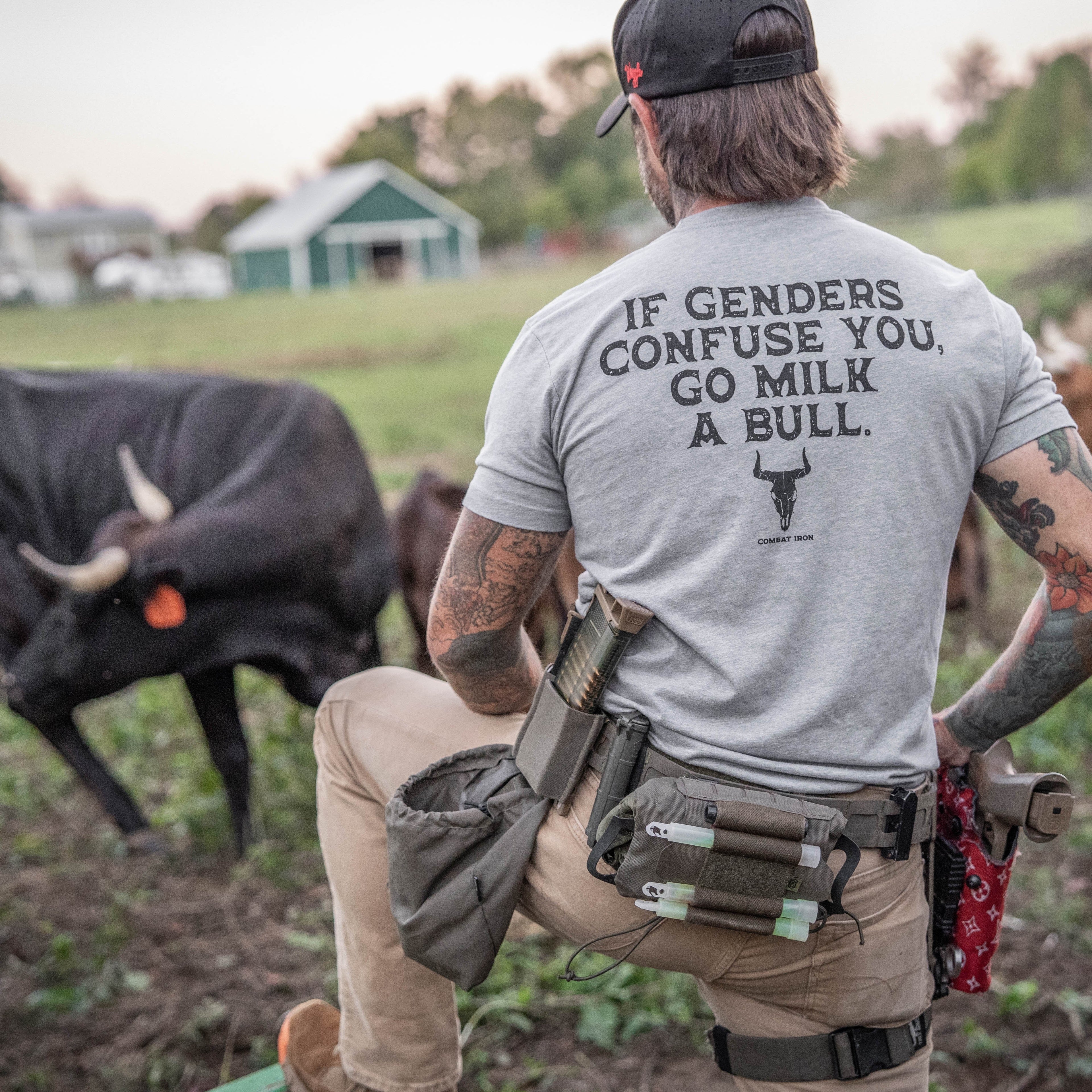 If Genders Confuse You, Go Milk a Bull Men's T-Shirt
