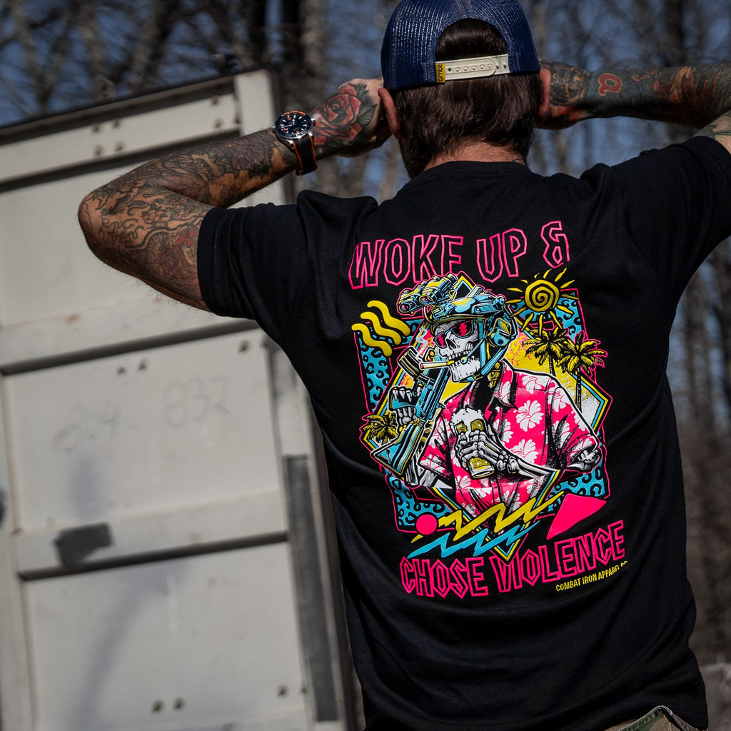 Woke Up & Chose Violence Men's T-Shirt