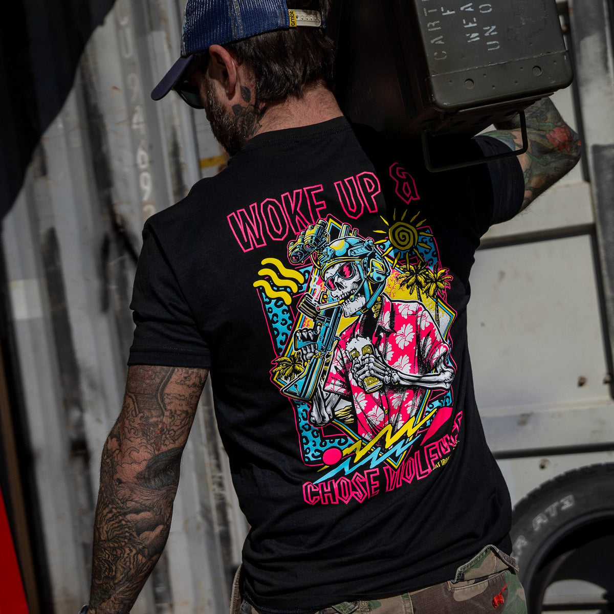 Woke Up & Chose Violence Men's T-Shirt