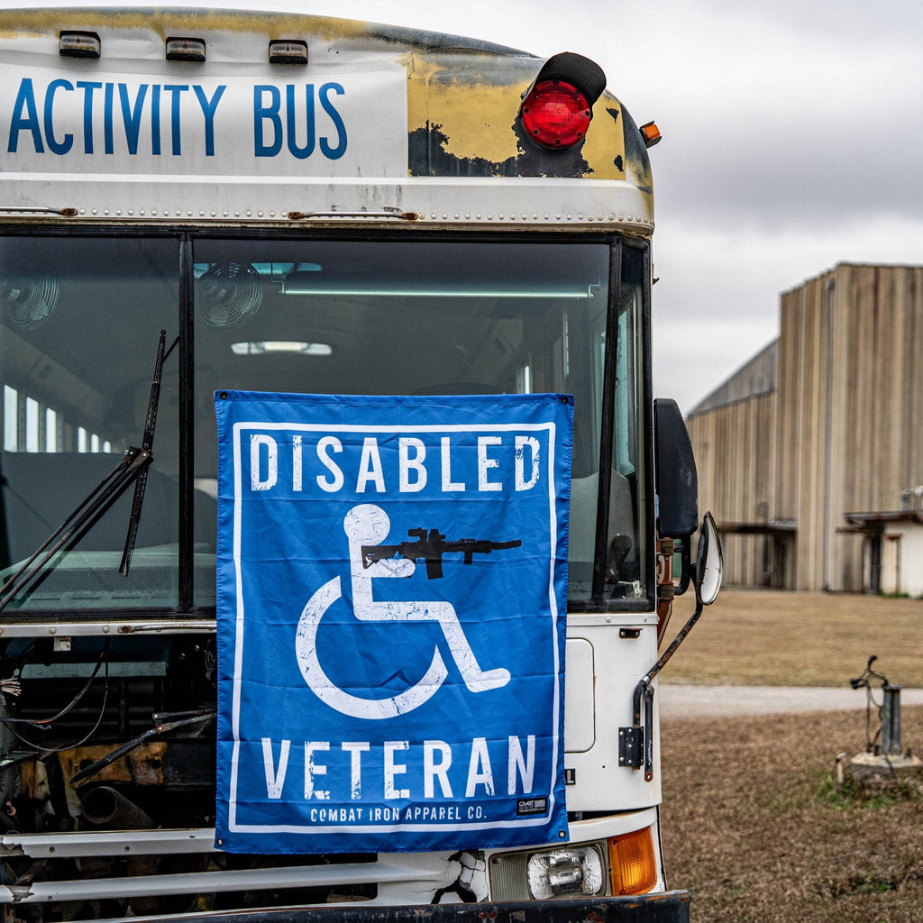Disabled Veteran Sign 3'x3' Flag