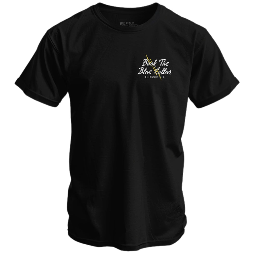 Support Those Who Build America. Back The Blue Collar Men's T-Shirt