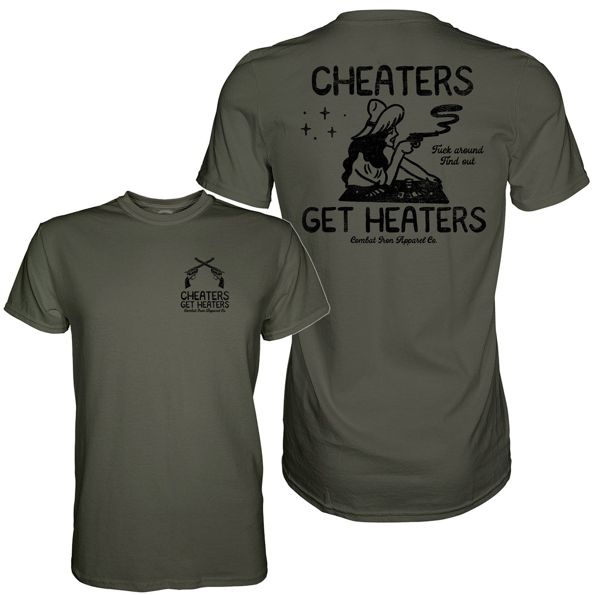 Cheaters Get Heaters Cowboy Edition Men's T-Shirt