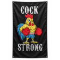 Cock Strong Boxing Chicken 3' X 5' Flag
