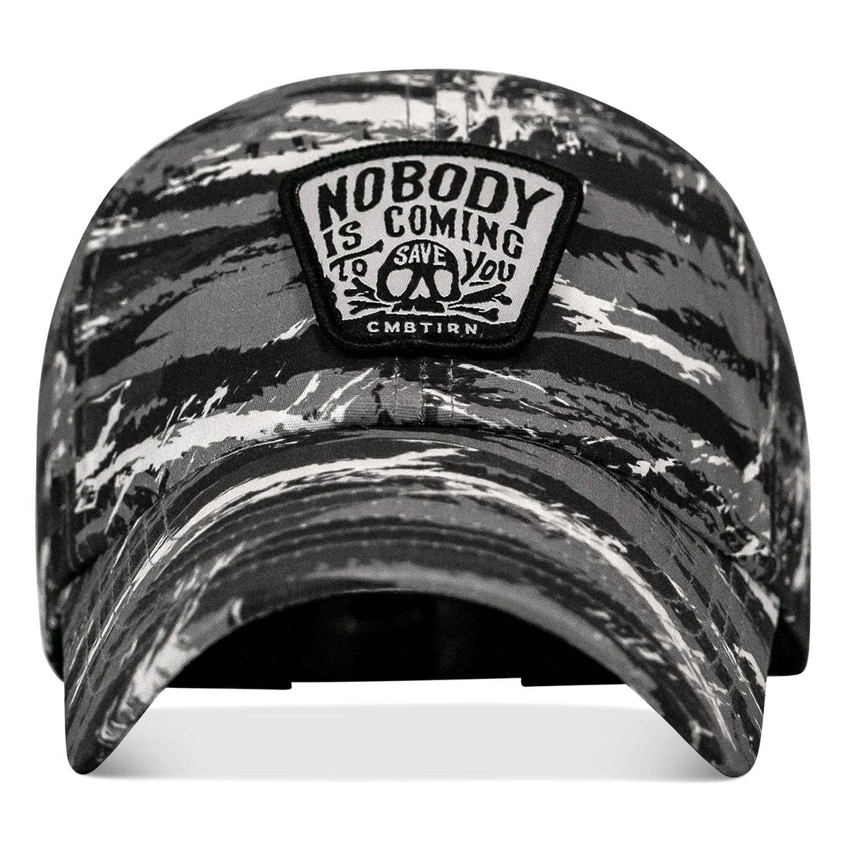 Nobody Is Coming To Save You Skull Patch Ripstop Snapback