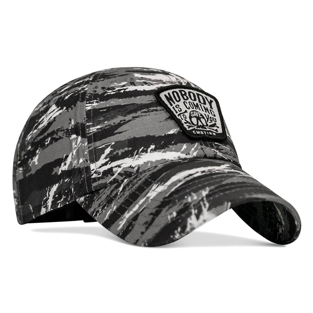 Nobody Is Coming To Save You Skull Patch Ripstop Snapback